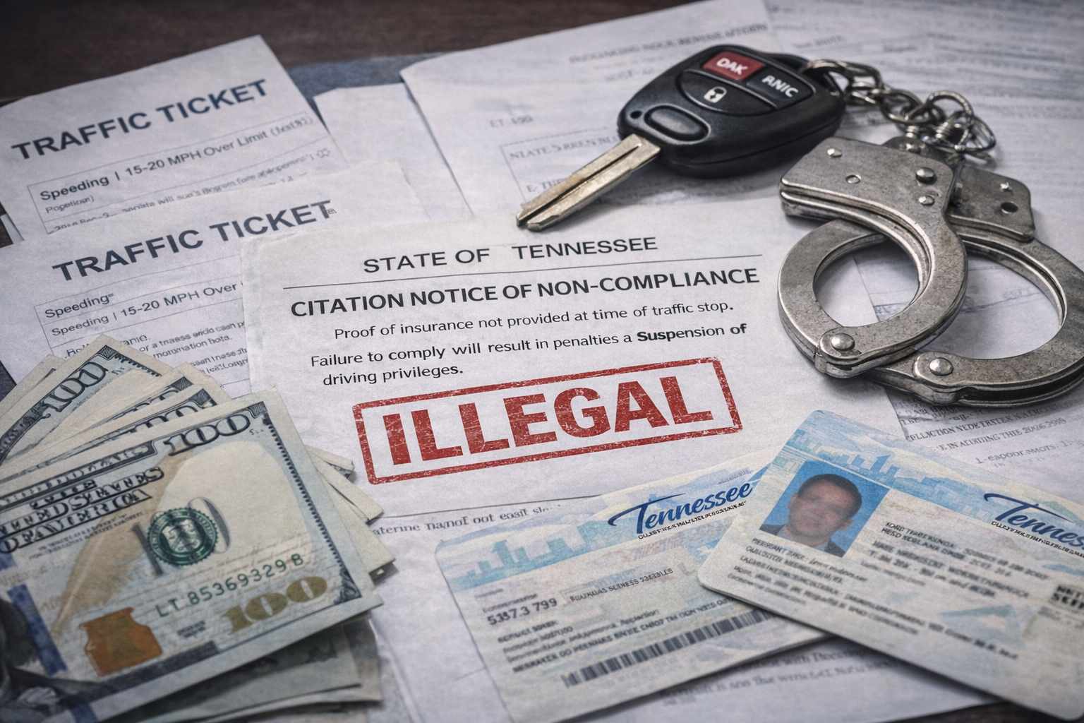 Driving Without Insurance in Tennessee? What You’re Risking