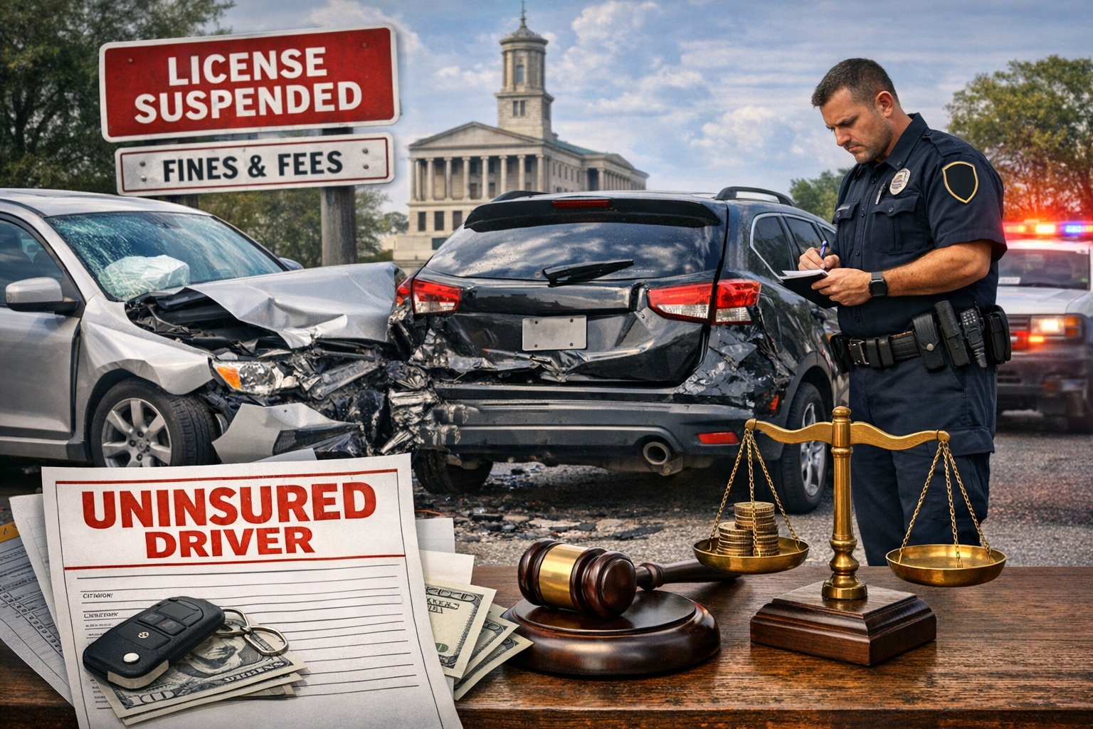 No Insurance After a Car Accident in Tennessee? Here’s What Can Happen